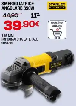 Bricofer Stanley fatmax smerigliatrice angolare 850W offerta