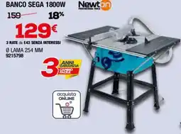 Bricofer Newton banco sega 1800W offerta
