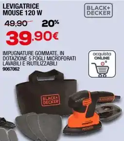Bricofer Black+ decker levigatrice mouse 120 W offerta