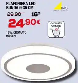 Bricofer Trio plafoniera led bunda offerta