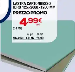Bricofer Lastra cartongesso idro offerta