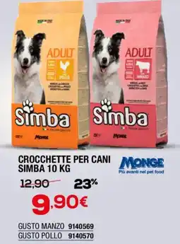 Bricofer Crocchette per cani simba offerta