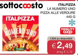 Coop ITALPIZZA LA NUMERO UNO PIZZA ALLE VERDURE offerta