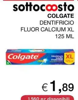 Coop Colgate Dentifricio Fluor Calcium XL 125 ml offerta