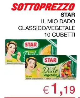 Coop STAR IL MIO DADO CLASSICO/VEGETALE offerta