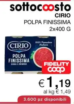 Coop CIRIO POLPA FINISSIMA offerta