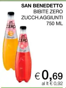 Coop San Benedetto Bibite Zero offerta
