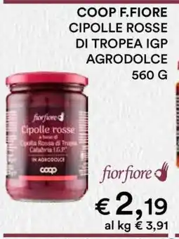 Coop COOP F.FIORE CIPOLLE ROSSE DI TROPEA IGP AGRODOLCE offerta