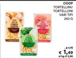 Coop COOP TORTELLINI/TORTELLONI VARI TIPI offerta
