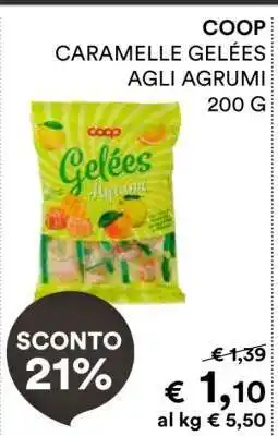 Coop COOP CARAMELLE GELEES AGLI AGRUMI 200 G offerta