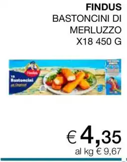 Coop Findus Bastoncini di Merluzzo offerta