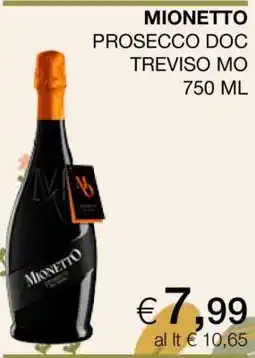 Coop MIONETTO PROSECCO DOC TREVISO MO offerta