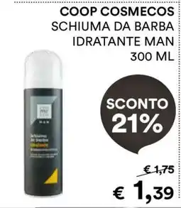 Coop COOP COSMECOS SCHIUMA DA BARBA IDRATANTE MAN 300 ML offerta