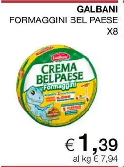 Coop GALBANI FORMAGGINI BEL PAESE X8 offerta