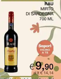 Coop RAU MIRTO DI SARDEGNA 700 ML offerta