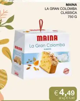 Coop MAINA LA GRAN COLOMBA CLASSICA 750 G offerta