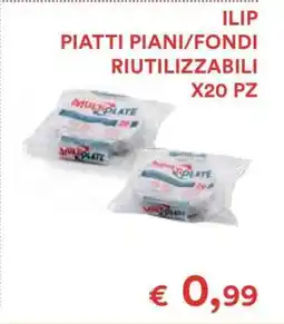 Coop ILIP PIATTI PIANI/FONDI RIUTILIZZABILI X20 PZ offerta