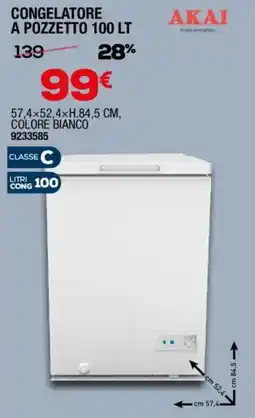 Bricofer Akai congelatore a pozzetto offerta