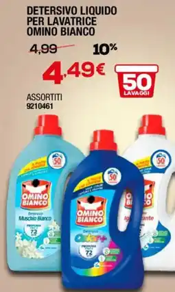 Bricofer Detersivo liquido per lavatrice OMINO BIANCO offerta