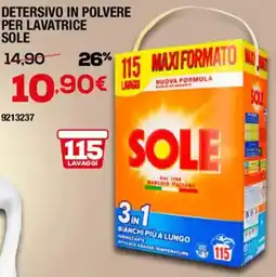 Bricofer Detersivo in polvere per lavatrice SOLE offerta