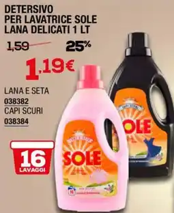 Bricofer Detersivo per lavatrice sole lana delicati offerta