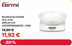 Max Factory Girmi bilancia da cucina display lcd autospegnimento + tara offerta