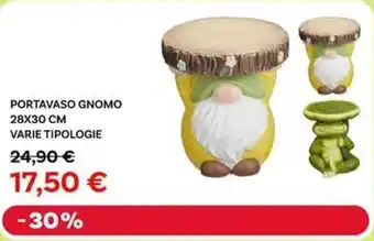 Max Factory Portavaso gnomo 28x30 cm offerta