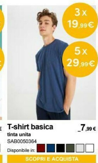Terranova T-shirt uomo offerta