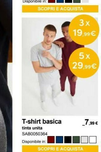 Terranova T-shirt uomo offerta