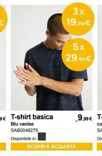 Terranova T-shirt uomo offerta