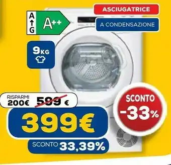 Euronics Asciugatrice csh9a2de offerta