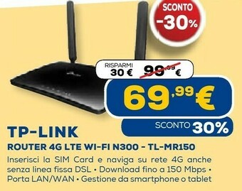 Euronics Router wifi offerta
