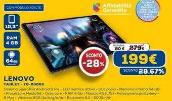 Euronics Tablet android offerta