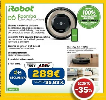 Euronics Robot aspirapolvere offerta