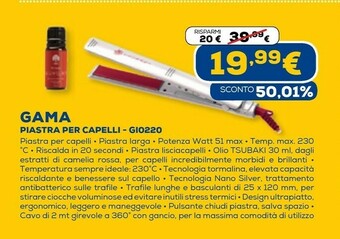 Euronics Piastra per capelli offerta