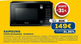 Euronics Microonde offerta