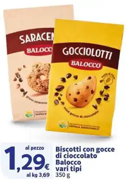 Sigma Biscotti con gocce di cioccolato Balocco offerta