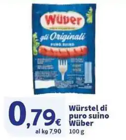 Sigma Würstel di puro suino Wüber offerta