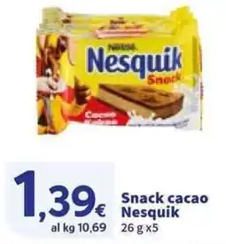 Sigma Snack cacao Nesquik offerta