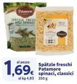 Sigma Spätzle freschi Patamore spinaci, classici offerta