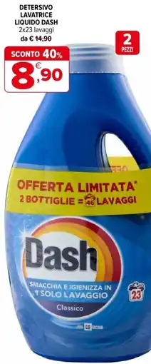 Iperal Detersivo lavatrice liquido DASH offerta
