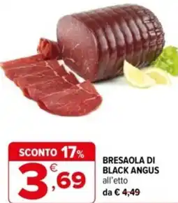 Iperal Bresaola di black angus offerta