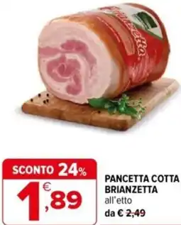 Iperal Pancetta cotta BRIANZETTA offerta
