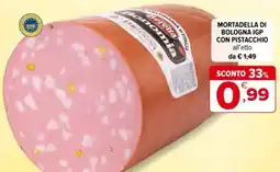 Iperal Mortadella di bologna igp con pistacchio offerta
