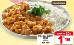 Iperal Pollo al curry e riso offerta