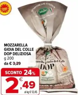 Iperal Mozzarella gioia del colle dop DELIZIOSA offerta