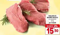 Iperal Tagliata di bovino adulto offerta
