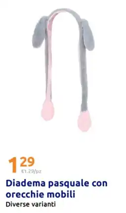 Action Diadema pasquale con orecchie mobili offerta