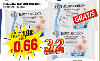 Prix Quality Naturessence Salviette 20 pezzi offerta