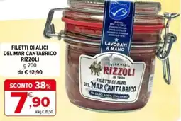 Iperal Filetti di alici del mar cantabrico RIZZOLI offerta